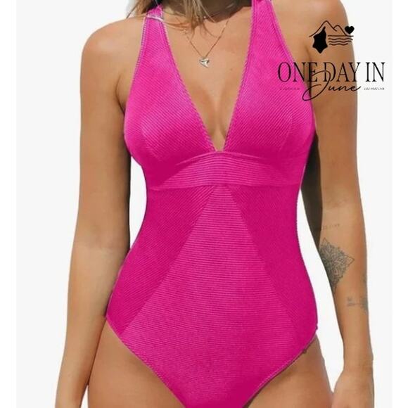 Cupshe Textured One Piece Swimsuit Size XS - Picture 1 of 7
